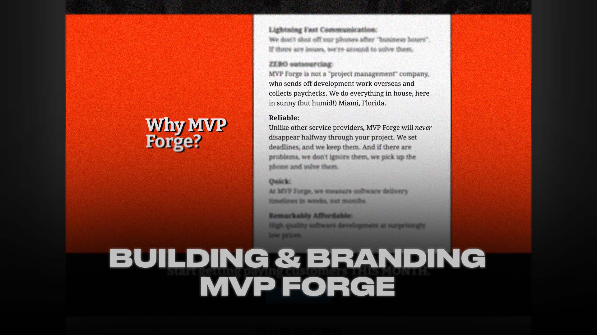 MVP Forge project header